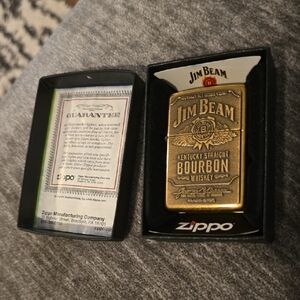 Zippo Jim Beam Label Emblem 254BJB